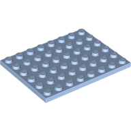 Lego destička 6x8, světle modrá jasná (6056216)
